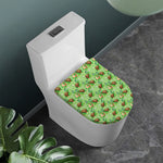 Cartoon Turtle Pattern Print Toilet Lid Cover
