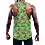 Cartoon Turtle Pattern Print Training Tank Top