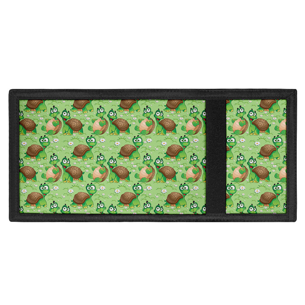 Cartoon Turtle Pattern Print Trifold Wallet