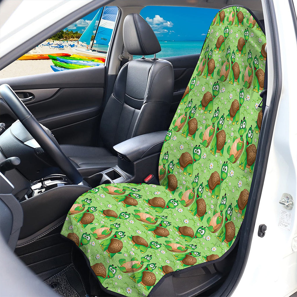Cartoon Turtle Pattern Print Waterproof Car Seat Cover