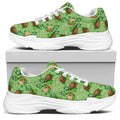 Cartoon Turtle Pattern Print White Chunky Shoes