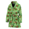 Cartoon Turtle Pattern Print Women's Bathrobe