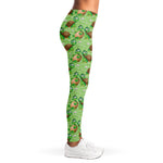 Cartoon Turtle Pattern Print Women's Leggings