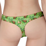 Cartoon Turtle Pattern Print Women's Thong