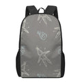 Cartoon Voodoo Doll Pattern Print 17 Inch Backpack