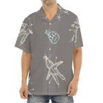 Cartoon Voodoo Doll Pattern Print Aloha Shirt