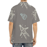 Cartoon Voodoo Doll Pattern Print Aloha Shirt