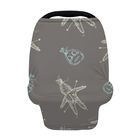 Cartoon Voodoo Doll Pattern Print Baby Seat Cover