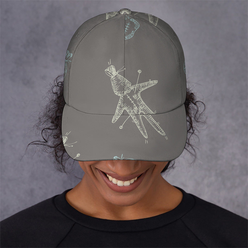 Cartoon Voodoo Doll Pattern Print Baseball Cap