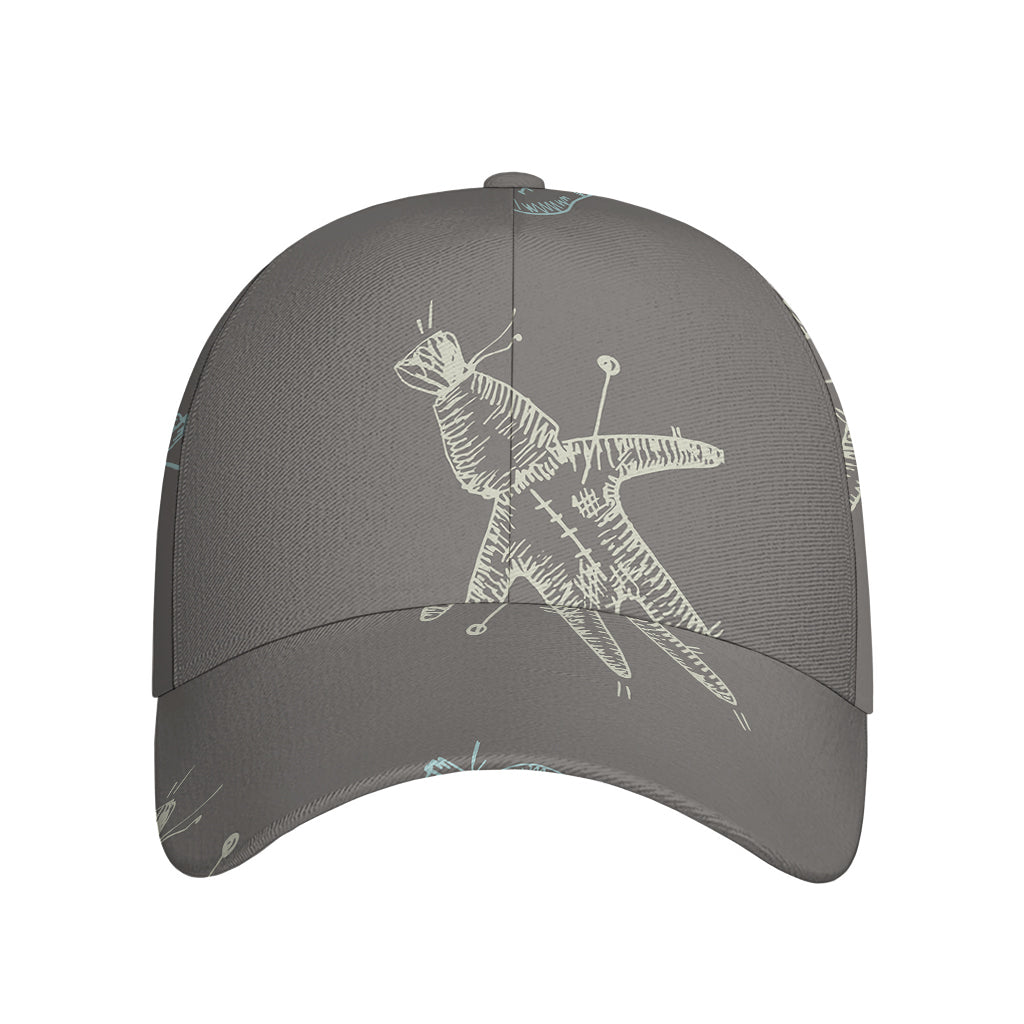 Cartoon Voodoo Doll Pattern Print Baseball Cap