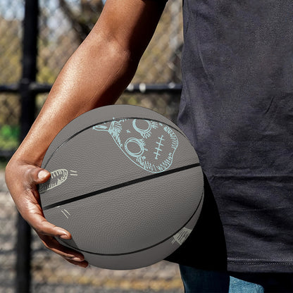 Cartoon Voodoo Doll Pattern Print Basketball