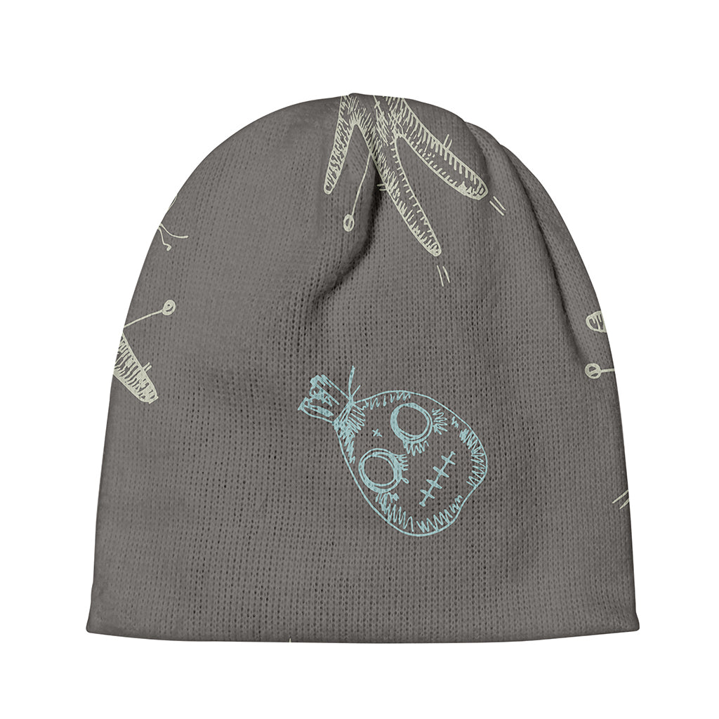 Cartoon Voodoo Doll Pattern Print Beanie