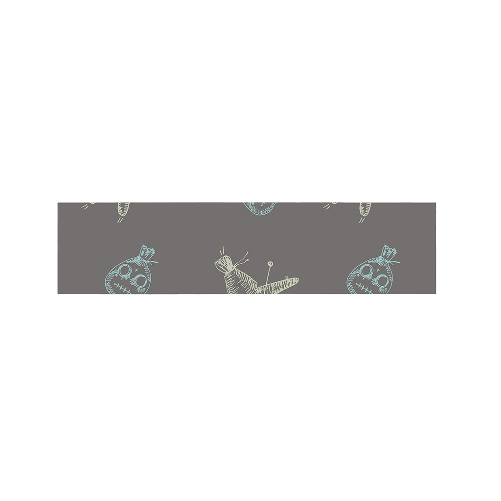 Cartoon Voodoo Doll Pattern Print Bed Runner