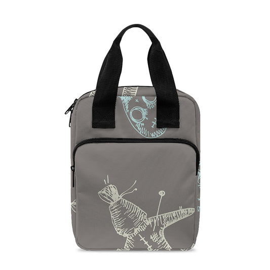 Cartoon Voodoo Doll Pattern Print Bible Tote Bag