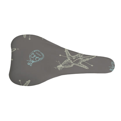 Cartoon Voodoo Doll Pattern Print Bicycle Seat Cover