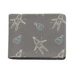 Cartoon Voodoo Doll Pattern Print Bifold Wallet