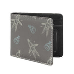 Cartoon Voodoo Doll Pattern Print Bifold Wallet