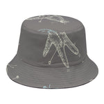 Cartoon Voodoo Doll Pattern Print Bucket Hat