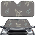 Cartoon Voodoo Doll Pattern Print Car Windshield Sun Shade