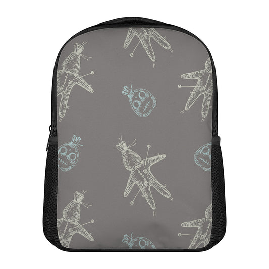 Cartoon Voodoo Doll Pattern Print Casual Backpack