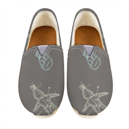 Cartoon Voodoo Doll Pattern Print Casual Shoes