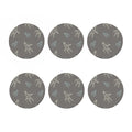 Cartoon Voodoo Doll Pattern Print Coaster Set