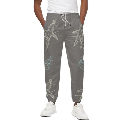Cartoon Voodoo Doll Pattern Print Cotton Pants