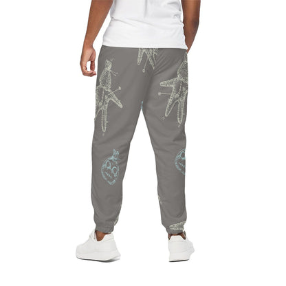 Cartoon Voodoo Doll Pattern Print Cotton Pants
