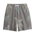 Cartoon Voodoo Doll Pattern Print Cotton Shorts