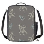 Cartoon Voodoo Doll Pattern Print Crossbody Lunch Bag