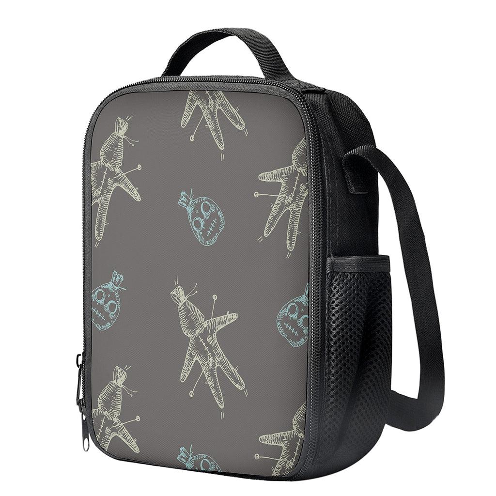 Cartoon Voodoo Doll Pattern Print Crossbody Lunch Bag