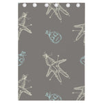 Cartoon Voodoo Doll Pattern Print Curtain