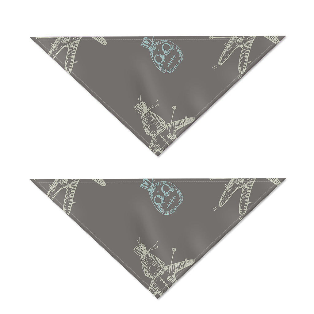Cartoon Voodoo Doll Pattern Print Dog Bandana