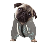 Cartoon Voodoo Doll Pattern Print Dog Zip Up Hoodie