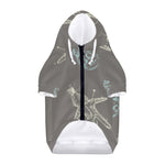 Cartoon Voodoo Doll Pattern Print Dog Zip Up Hoodie