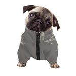 Cartoon Voodoo Doll Pattern Print Dog Zip Up Jacket