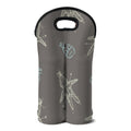 Cartoon Voodoo Doll Pattern Print Double Neoprene Wine Tote