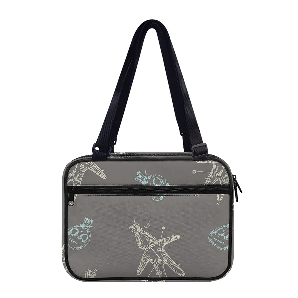 Cartoon Voodoo Doll Pattern Print Double Strap Bible Bag