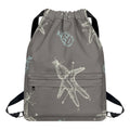 Cartoon Voodoo Doll Pattern Print Drawstring Backpack
