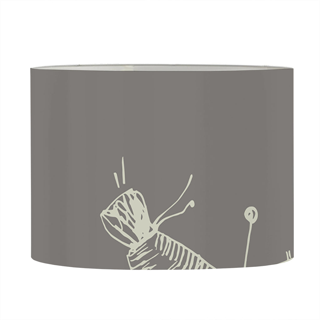 Cartoon Voodoo Doll Pattern Print Drum Lamp Shade
