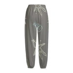 Cartoon Voodoo Doll Pattern Print Fleece Lined Knit Pants