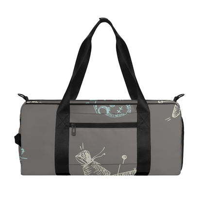 Cartoon Voodoo Doll Pattern Print Gym Bag