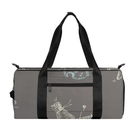 Cartoon Voodoo Doll Pattern Print Gym Bag