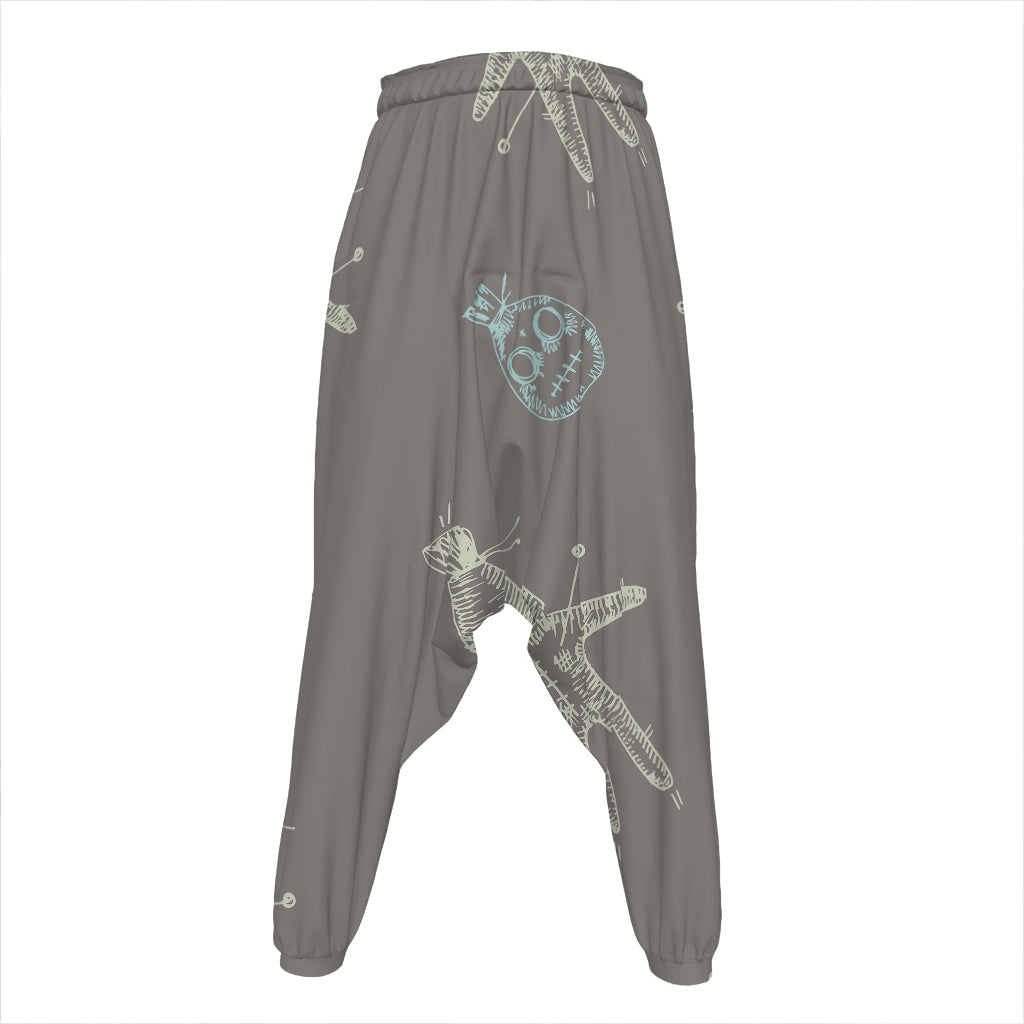 Cartoon Voodoo Doll Pattern Print Hammer Pants