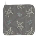 Cartoon Voodoo Doll Pattern Print Hand Towel