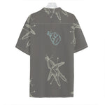 Cartoon Voodoo Doll Pattern Print Hawaiian Shirt