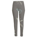 Cartoon Voodoo Doll Pattern Print High-Waisted Pocket Leggings