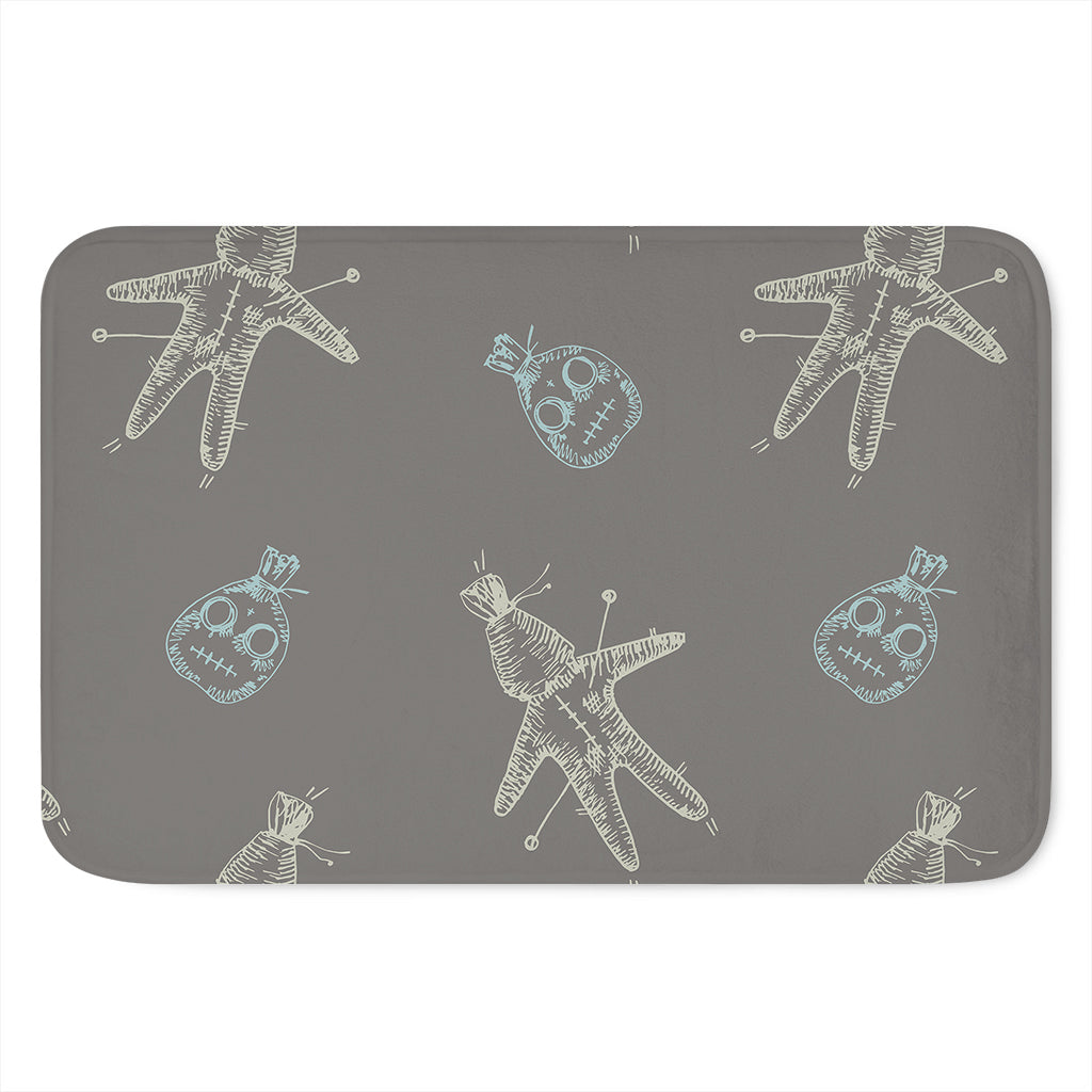 Cartoon Voodoo Doll Pattern Print Indoor Door Mat