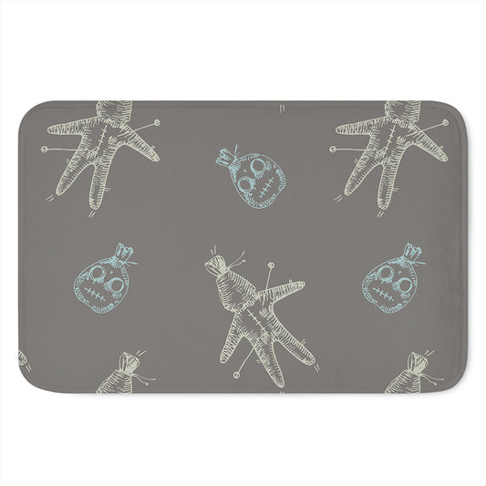 Cartoon Voodoo Doll Pattern Print Indoor Door Mat