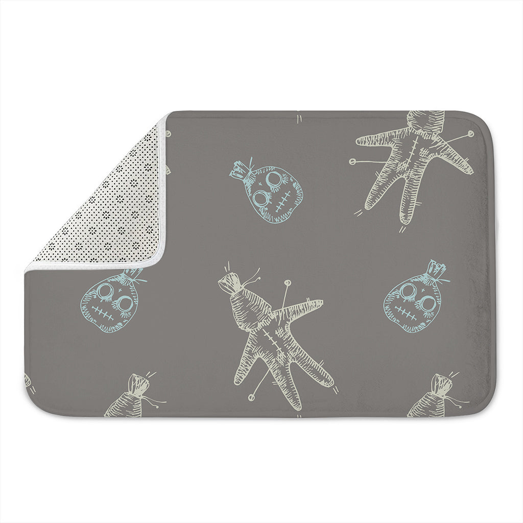 Cartoon Voodoo Doll Pattern Print Indoor Door Mat